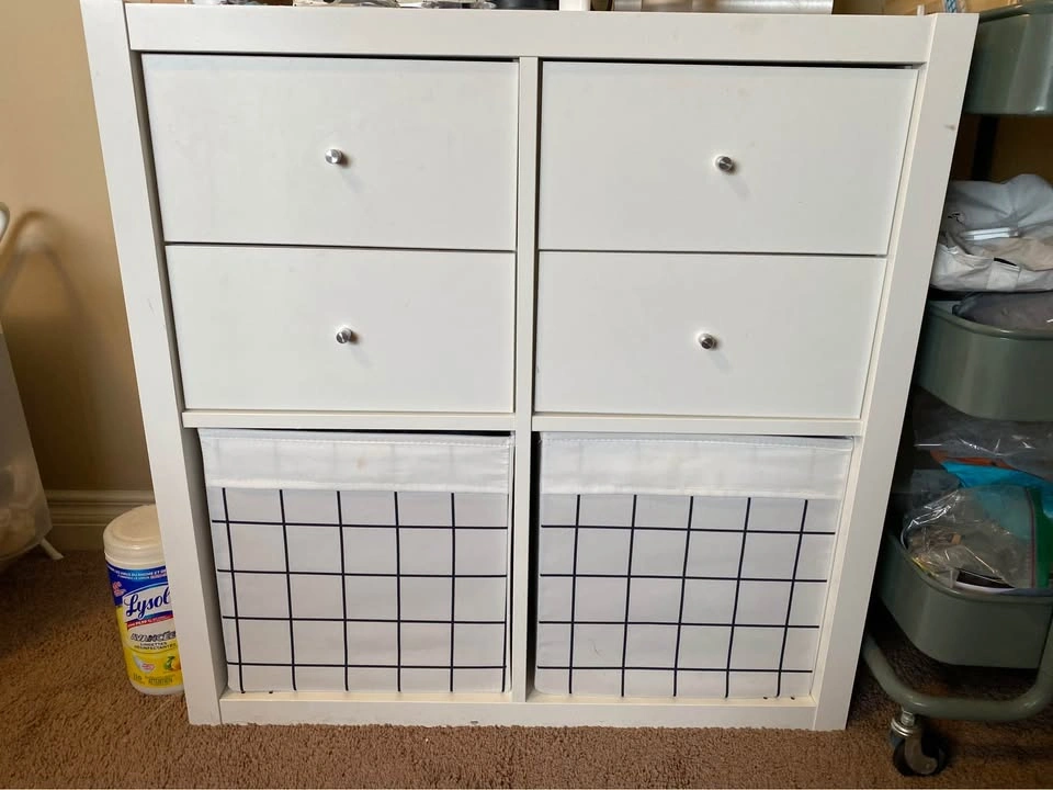 White storage shelf with 4 drawer (Ikea) - photo 2