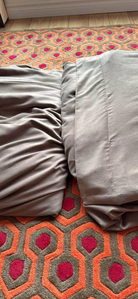 MAKE OFFER! Brown Black Out Drapes Curtains Window Coverings