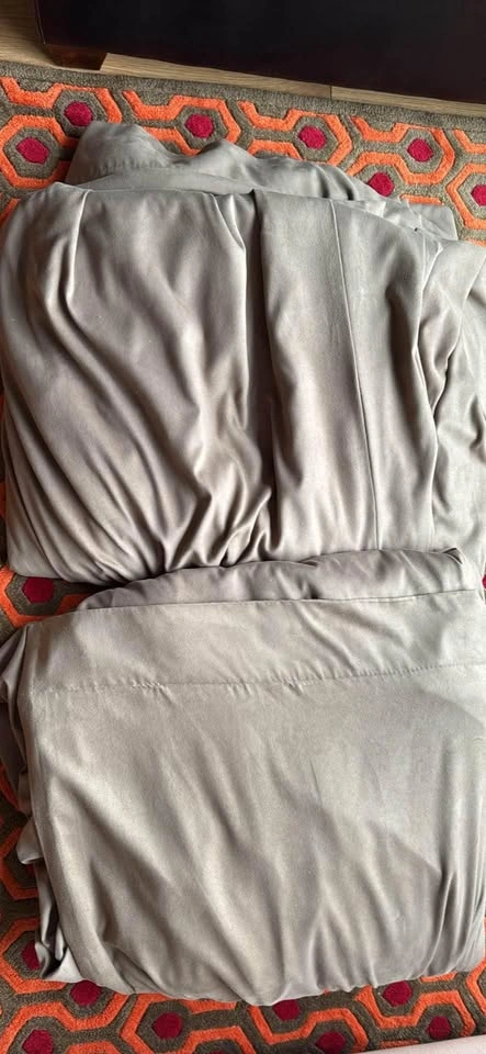 MAKE OFFER! Brown Black Out Drapes Curtains Window Coverings - photo 3