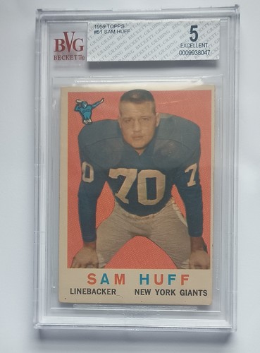 1959 Topps - Sam Huff #51 (RC)