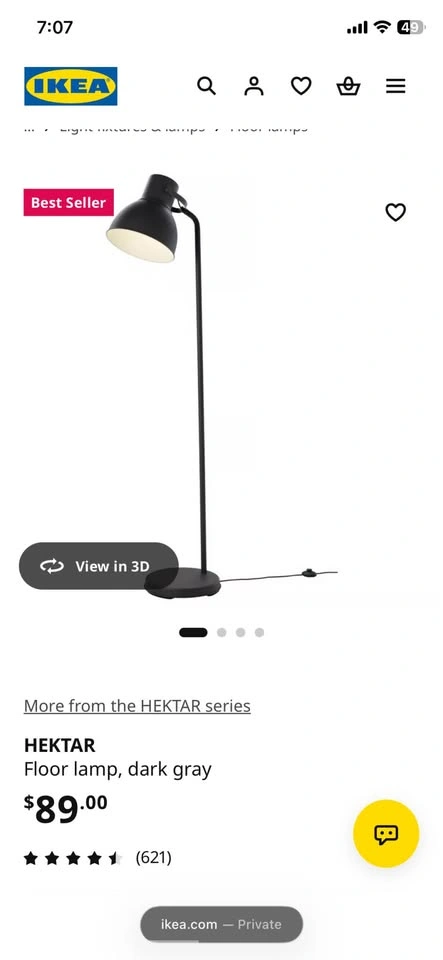 Adjustable Floor Lamp –Dark Grey - photo 5