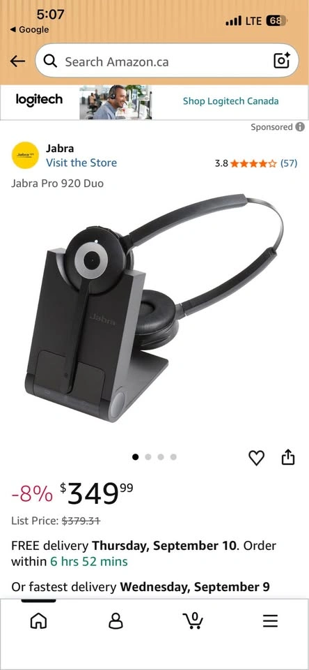 Jabra Pro 920 Duo Wireless Headset - photo 3