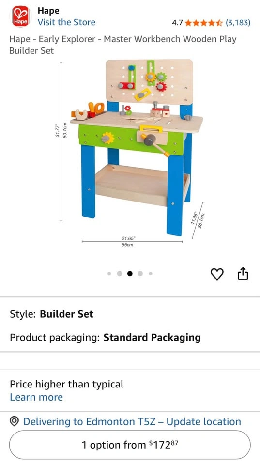Hape Master Workbench Wooden Play Builder Set - photo 3