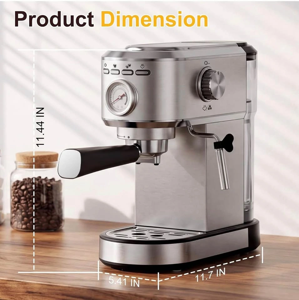 20Bar Espresso Machine, Steam Wand - photo 2