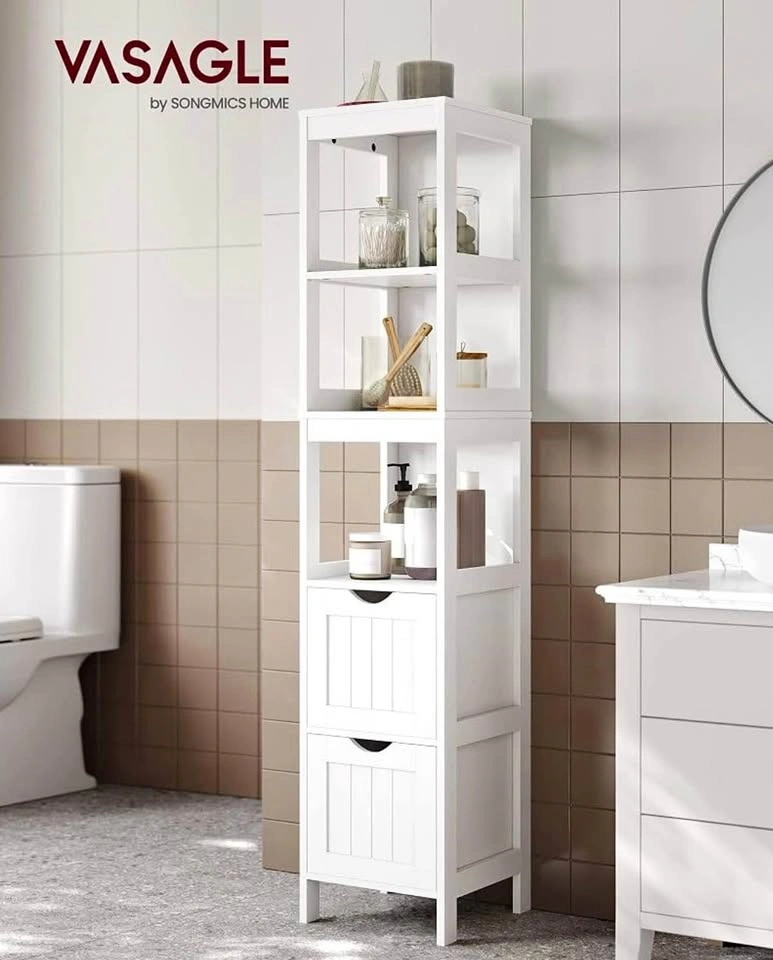 VASAGLE Bathroom Slim Storage Cabinet Tower