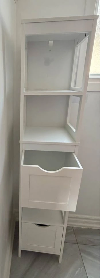 VASAGLE Bathroom Slim Storage Cabinet Tower - photo 5
