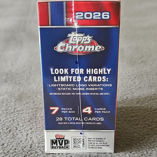 2026 TOPPS CHROME BASEBALL VALUE BOX New - photo 3