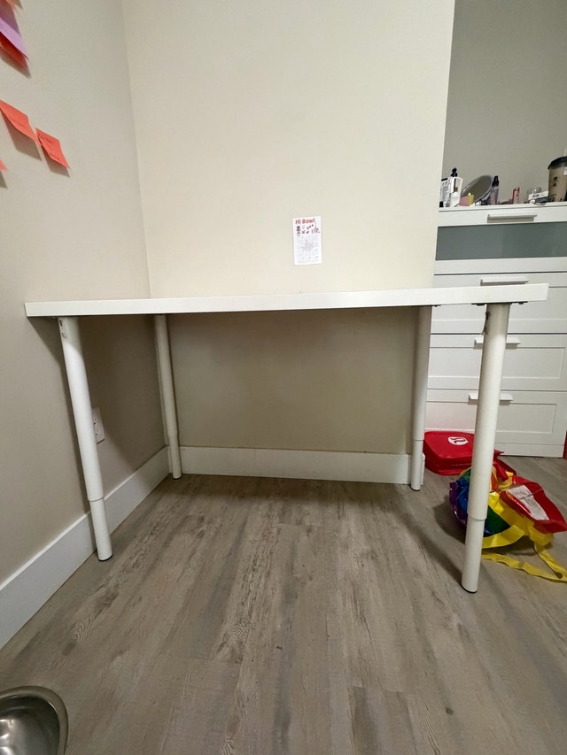 ikea desk with adjustable legs