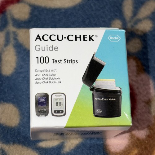 1 Box of 100 Accu-Chek Guide Test Strips - Exp 9/25/2027