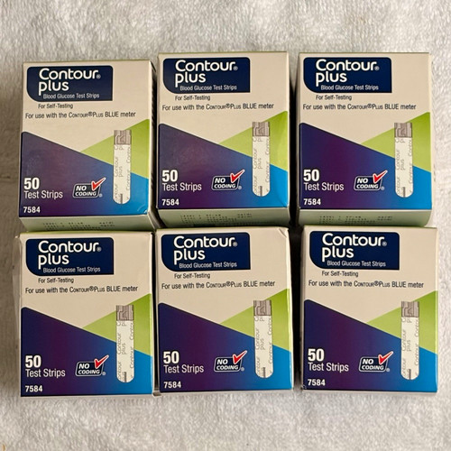 300 Contour Plus Glucose Test Strips Exp 10/31/27