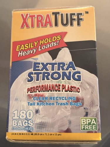 180 PACK OF XTRA TUFF 13 GALLON TRASH BAGS BRAND NEW - photo 4