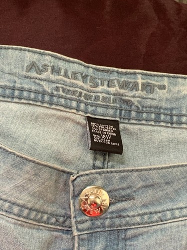 LADIES ASHLEY STEWART DENIM JEANS IN A SIZE 18W IN MINT CONDITIO - photo 2