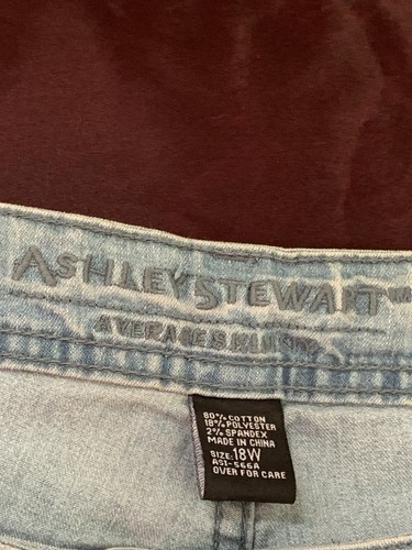 LADIES ASHLEY STEWART DENIM JEANS IN A SIZE 18W IN MINT CONDITIO - photo 5