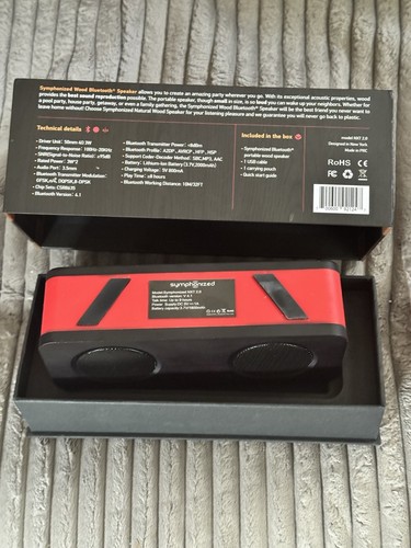 SYMPHONIZED SMART CORDLESS BLUETOOTH SPEAKER IN RED - photo 3