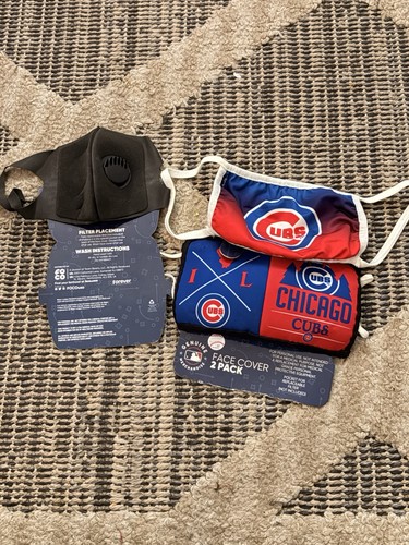 Chicago Cubs MLB Face Cover 3 Pack Blue Red White - photo 4