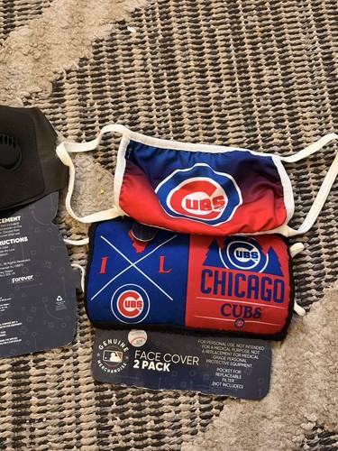 Chicago Cubs MLB Face Cover 3 Pack Blue Red White - photo 5