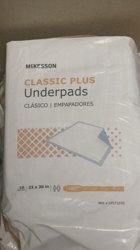 Buy 1 Get 1 Free McKesson Underpads 32x36 10-Pack