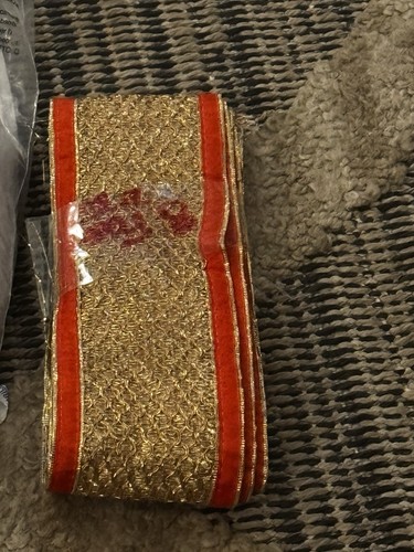 Fancy Evening Style Silk Brocade Border 8 Feet Long