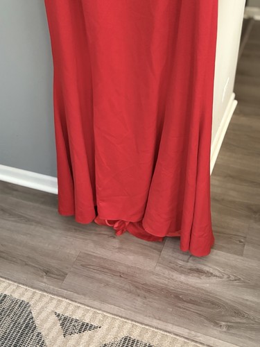 Womens Long Heavy Lined Formal Dress Red 3XL Mint Condition - photo 3