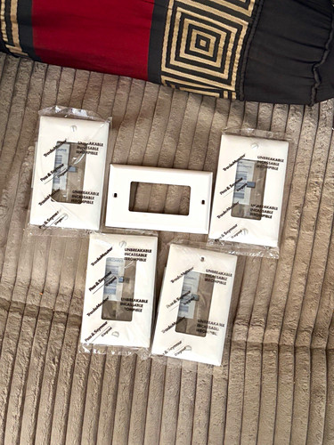 5 Pack Pass & Seymour TP26-W White Gloss 1-Gang Decorator Plates