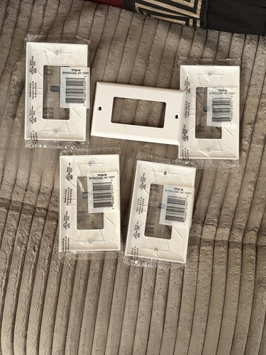 5 Pack Pass & Seymour TP26-W White Gloss 1-Gang Decorator Plates - photo 5
