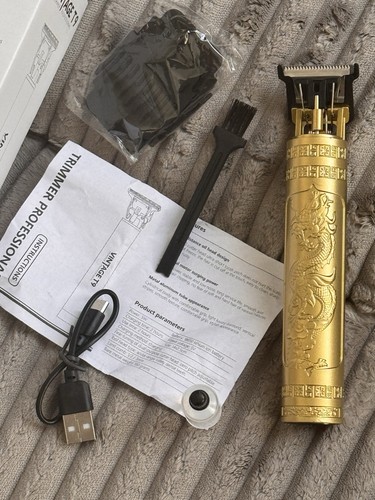 CORDLESS GOLD PLATED RECHARGEABLE SLIM HAIR TRIMMER - photo 3