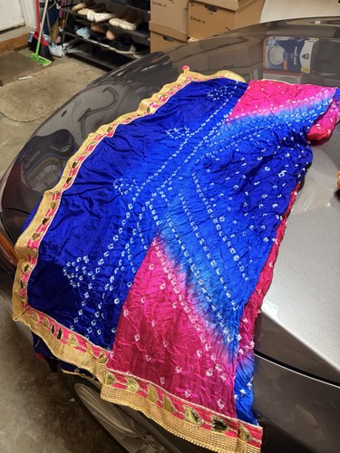 Traditional Indian Bandhni Dupattas or Scarves - 3 Yards