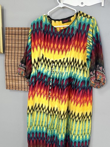Ladies Long Multicolored Dress - Size XL - photo 3