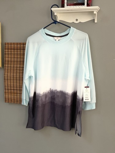 Secret Treasures Ladies Black & White Top - Size Large - NWT