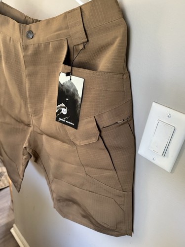 Mens Long Cargo Shorts Size 30 Khaki Brand New