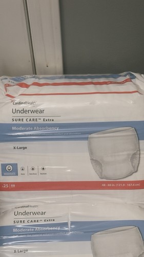 25 Pack Unisex Pull-Up Adult Incontinence Underwear - XL