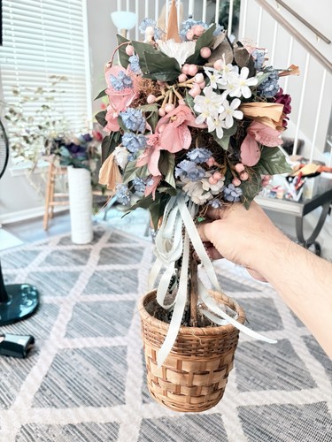 Cute Coir Basket with Artificial Flowers - photo 3