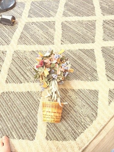 Cute Coir Basket with Artificial Flowers - photo 4
