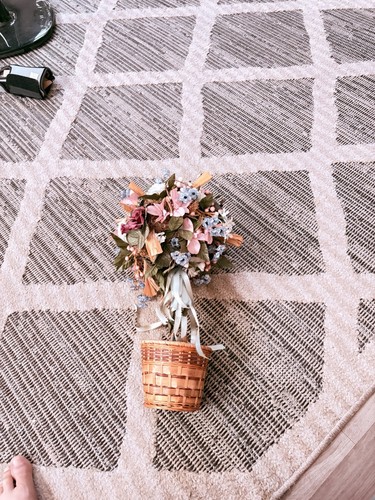 Cute Coir Basket with Artificial Flowers - photo 5