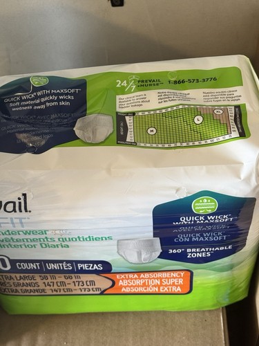 PREVAIL-NU FIT 20 PACK XL SIZE UNISEX INCONTINENCE UNDERWEAR - photo 4