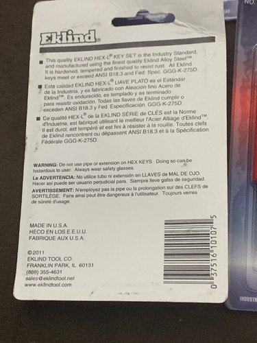3 Sets of 7-Piece Hex-L Keys (SAE) - Brand New - photo 3