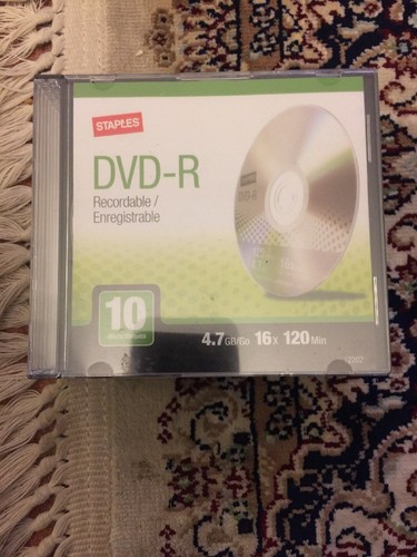 10 Pack Blank DVD-R 4.7GB Individually Packaged