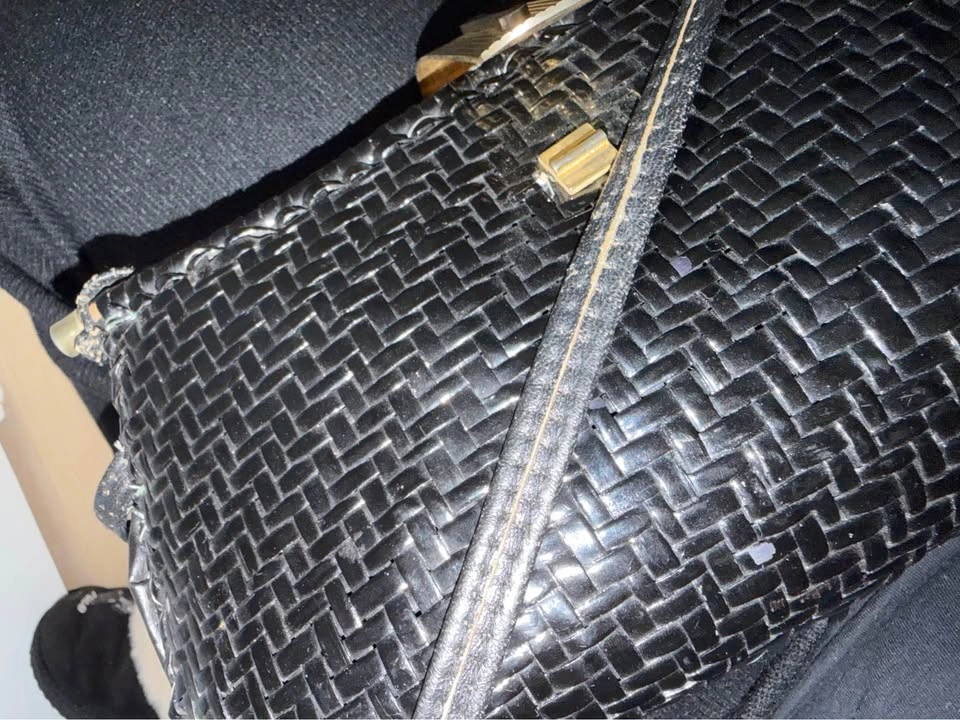 Vintage Dorothy Black Woven Shoulder Bag/Clutch - photo 3