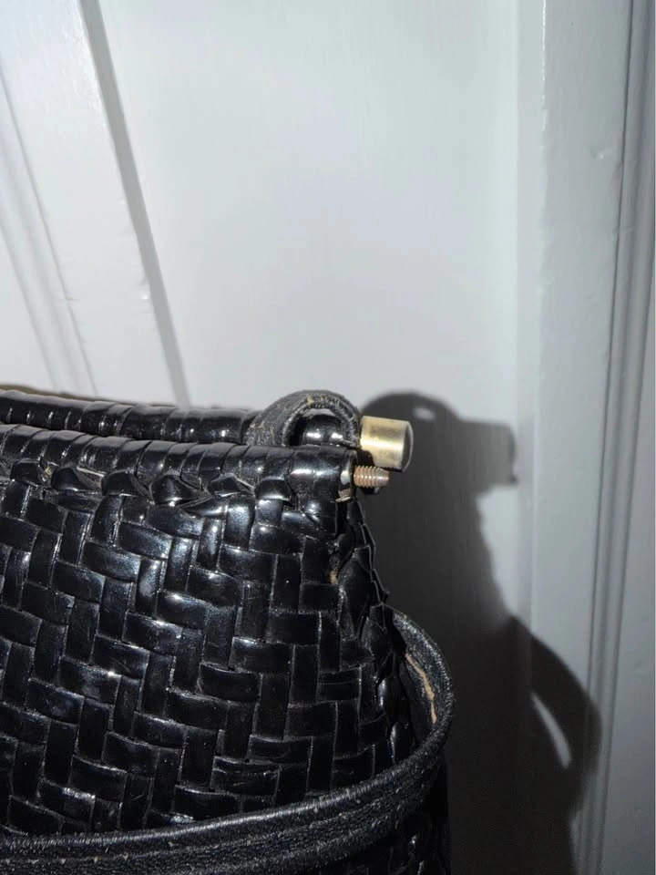 Vintage Dorothy Black Woven Shoulder Bag/Clutch - photo 4