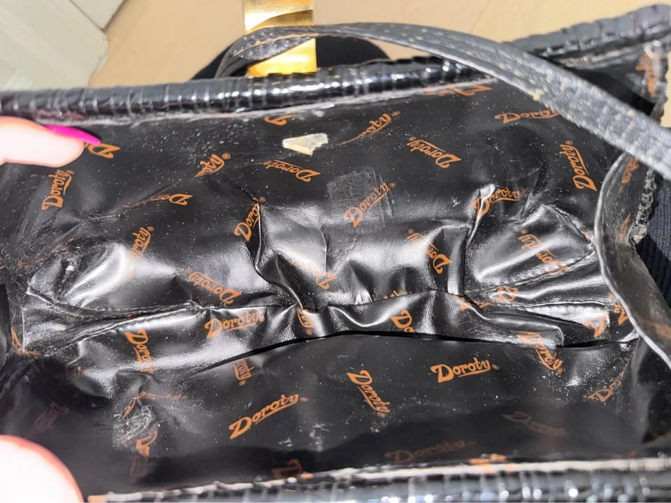 Vintage Dorothy Black Woven Shoulder Bag/Clutch - photo 5