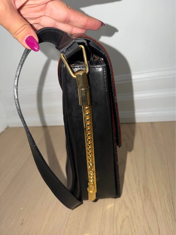 Vintage Burgundy- Brown Crossbody Bag - photo 3
