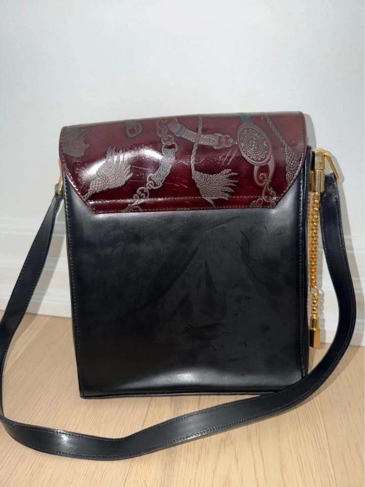 Vintage Burgundy- Brown Crossbody Bag - photo 4