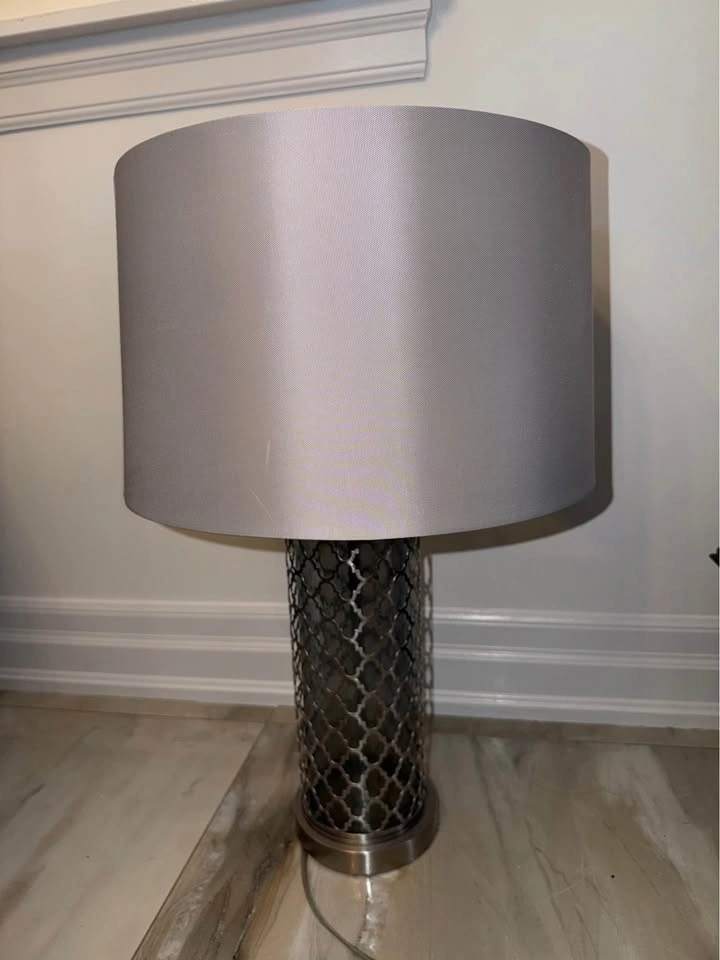 Modern Blue & Silver Table Lamp – Great Condition - photo 2