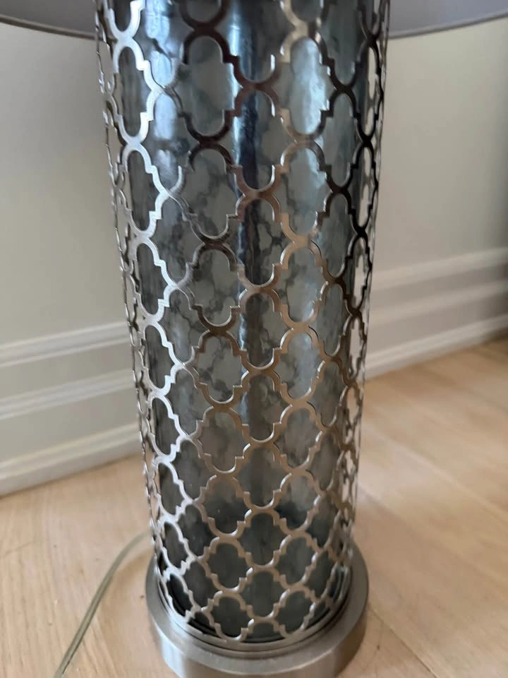 Modern Blue & Silver Table Lamp – Great Condition - photo 3