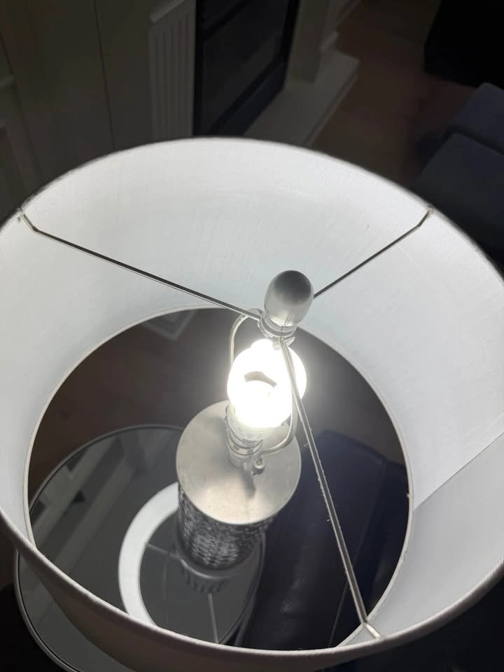 Modern Blue & Silver Table Lamp – Great Condition - photo 4