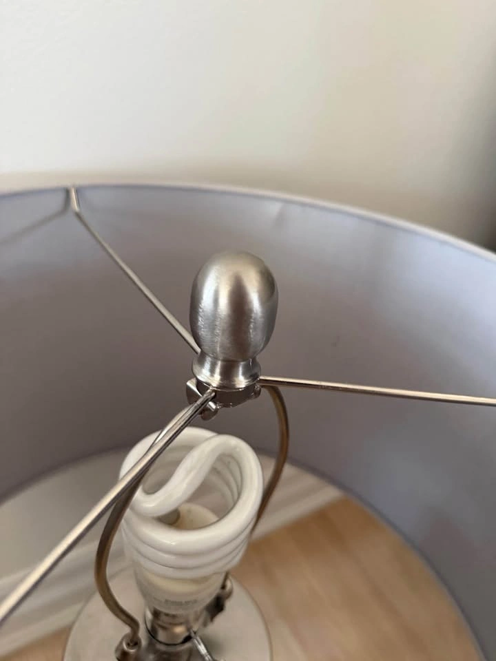 Modern Blue & Silver Table Lamp – Great Condition - photo 5