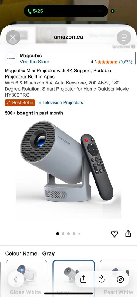 Magcubic HY300PRO+ Mini Projector TV Bluetooth