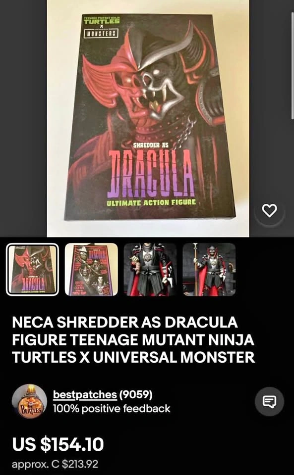 Universal Monsters × TMNT 7" Shredder as Dracula Figure