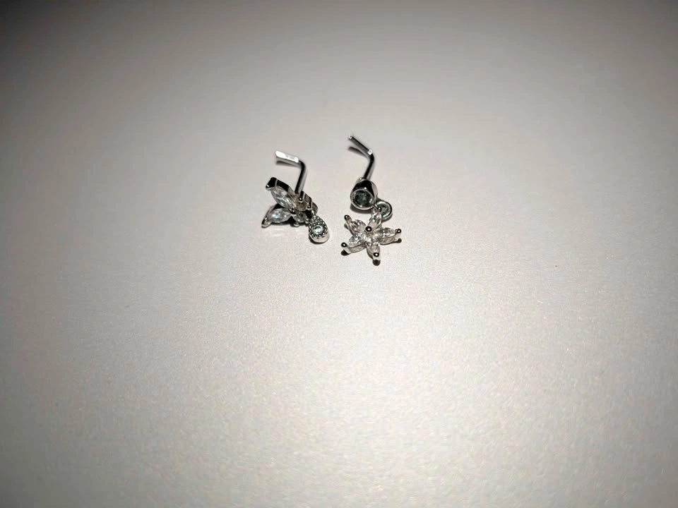 Big collection of nose piercings, septum piercings, ear cuff - photo 2