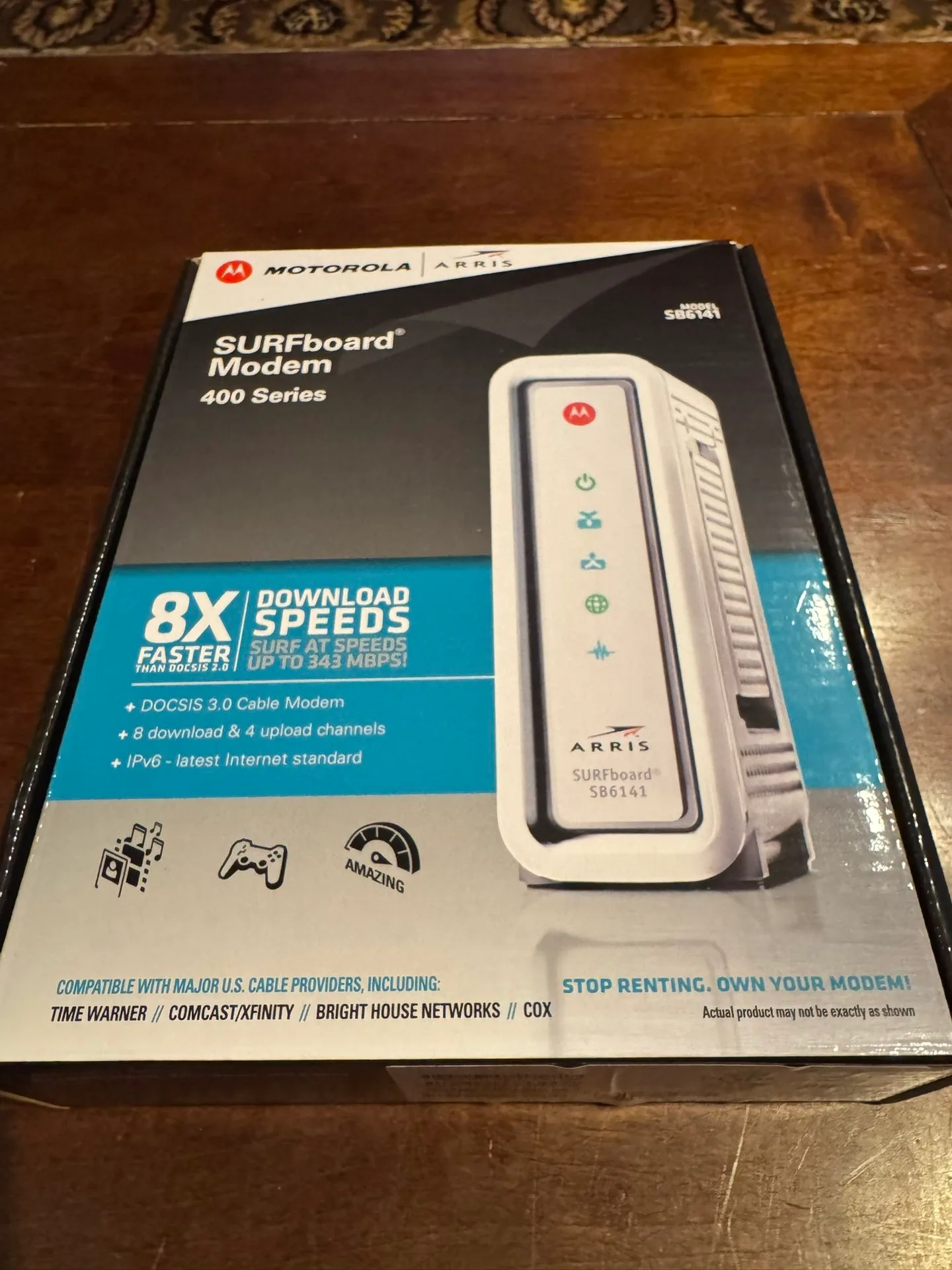 ARRIS SURFboard SB6141 Docsis 3.0 Cable Modem thumbnail